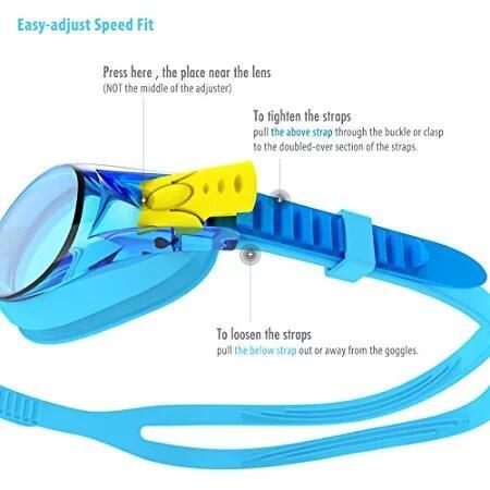 MS-2400JR - Anti-fog Kids [3 - 6 ages] Swimming Goggles - Yellow