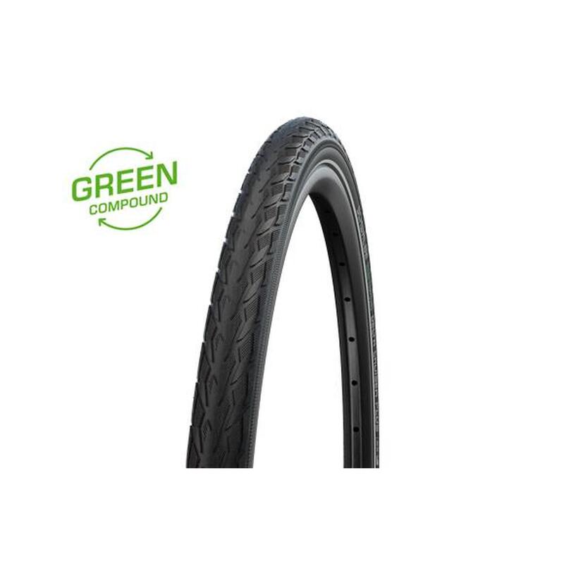 Buitenband 28" Delta Cruiser Plus Green Punctureguard 50-622 Zwart