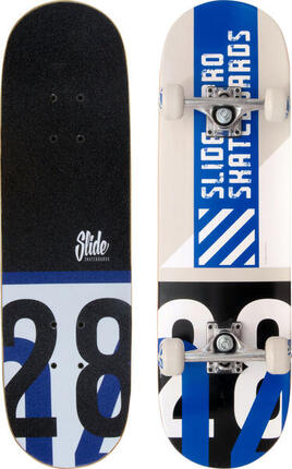 Skateboard Slide Bleu planche complète 71x20 cm 54mm
