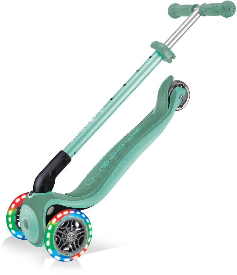 Trottinette Globber Primo Foldable Plus Lights menthe, pliable, roues lumineuses 5/7