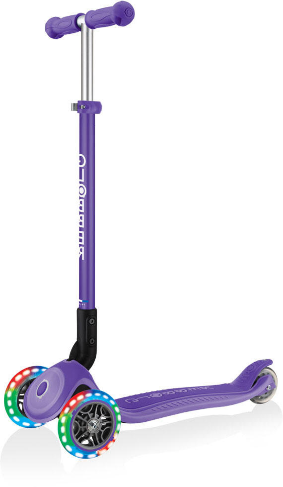 GLOBBER Scooter Mini Scooter  Primo Foldable Plus Lights  Violet