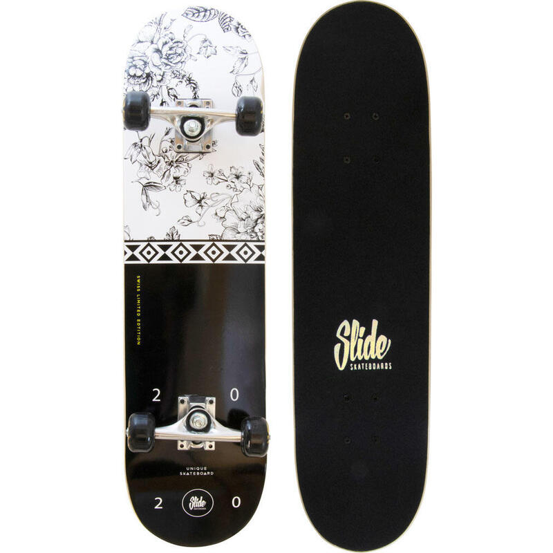 Slide | Skateboard | 31-Zoll | Black & White