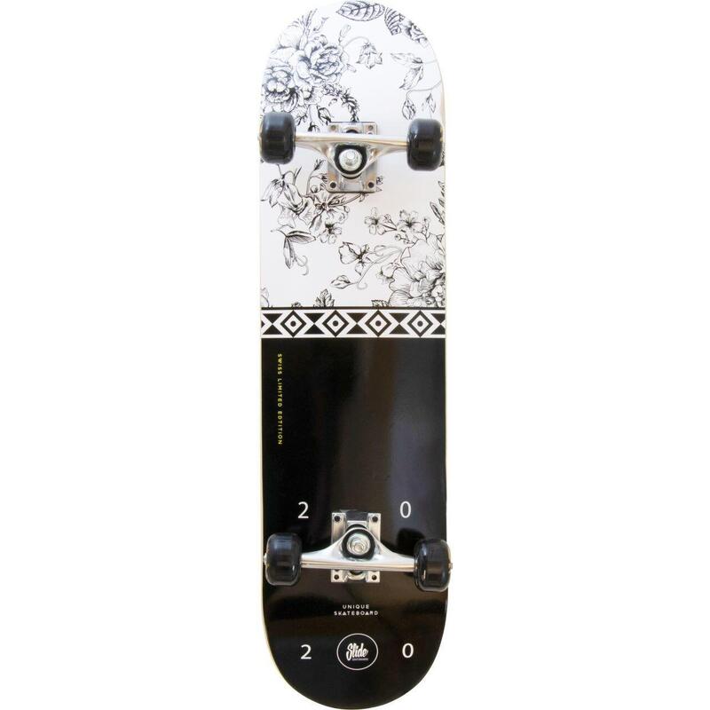 Slide | Skateboard | 31-Zoll | Black & White