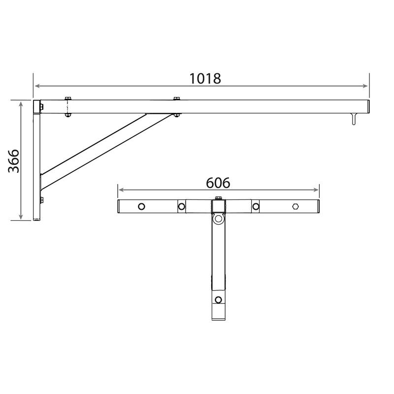 Fixação de parede para saco de boxe