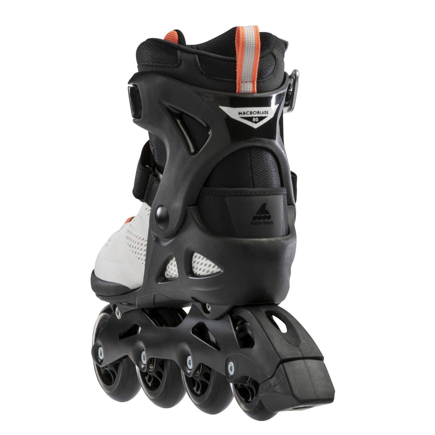 ROLLERBLADE MACROBLADE 80 W, GRIS GLACIAR/CORAL, 38.5 5/7