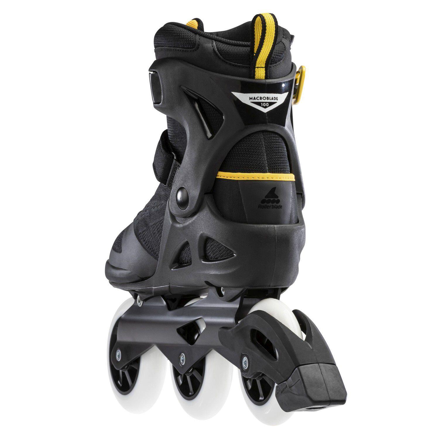 ROLLERBLADE MACROBLADE 100 3WD, SCHWARZ/SAFRAN GELB, 43 5/6