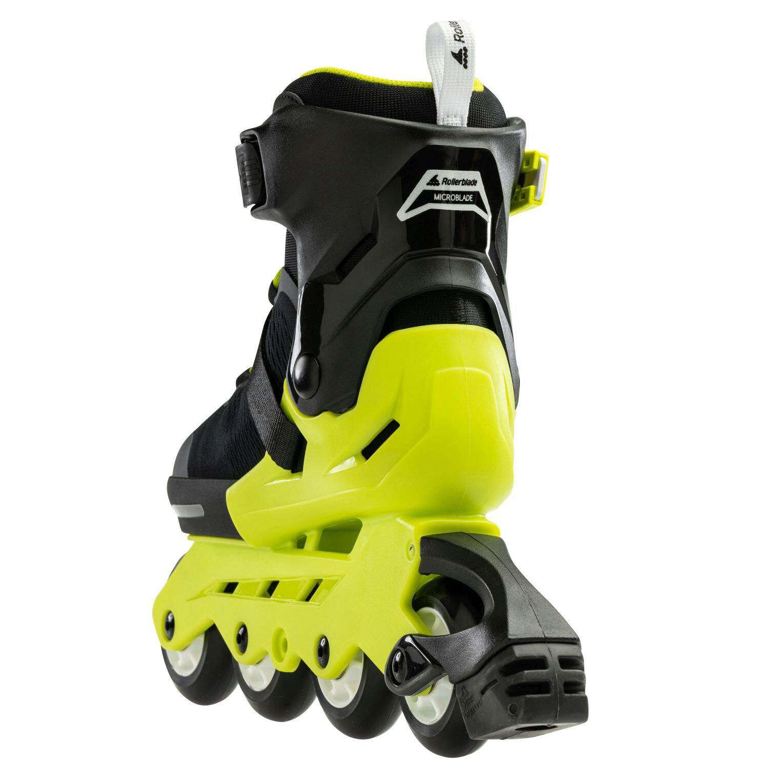 Microblade Kids Fitness Inline Skate - Black/Yellow 5/5