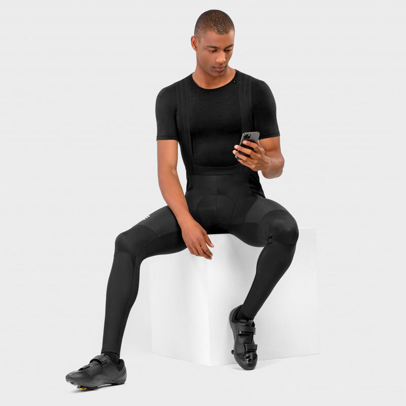Camiseta interior lana merino hombre SRX Black Ice