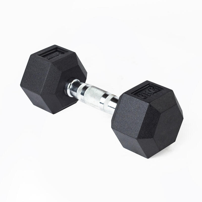 Haltère Musculation / Dumbbell Hexagonal Pro VirtuFit – 10 kg – A la Pièce