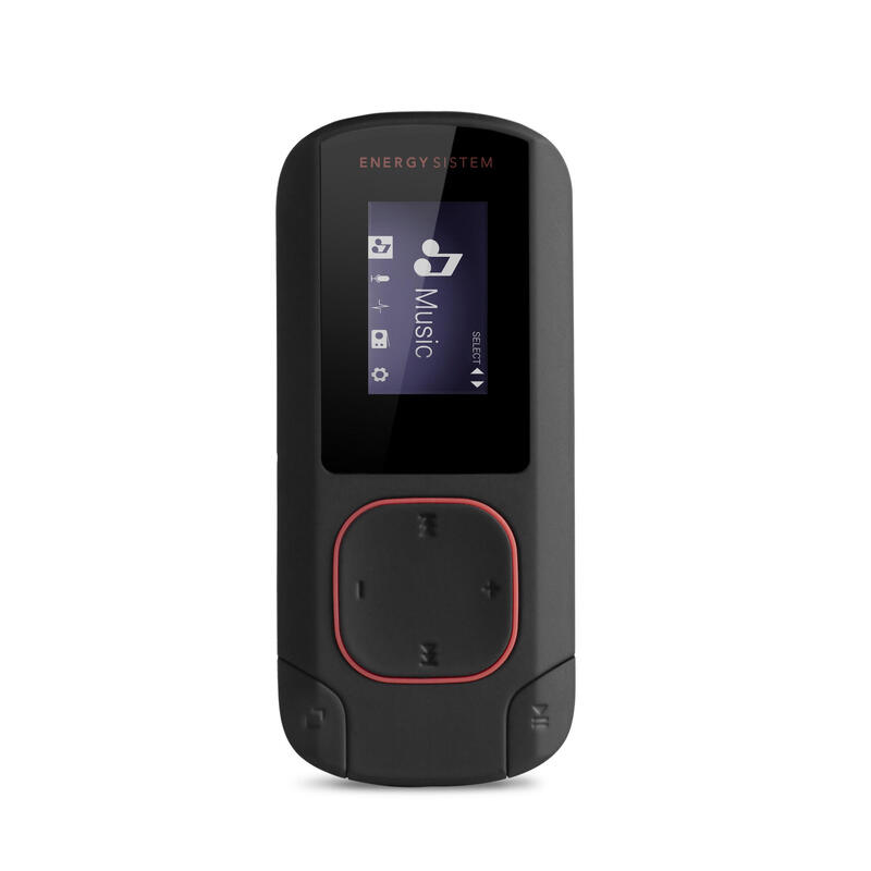 Leitor Energy Sistem MP3 Clip Bluetooth Coral (8 GB, Clip, Rádio FM e microSD)