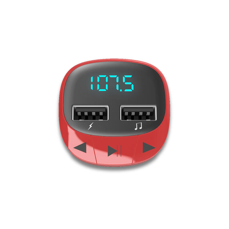 Leitor MP3 Energy Sistem Car Transmitter FM Red microSD, USB Charge, USB MP3