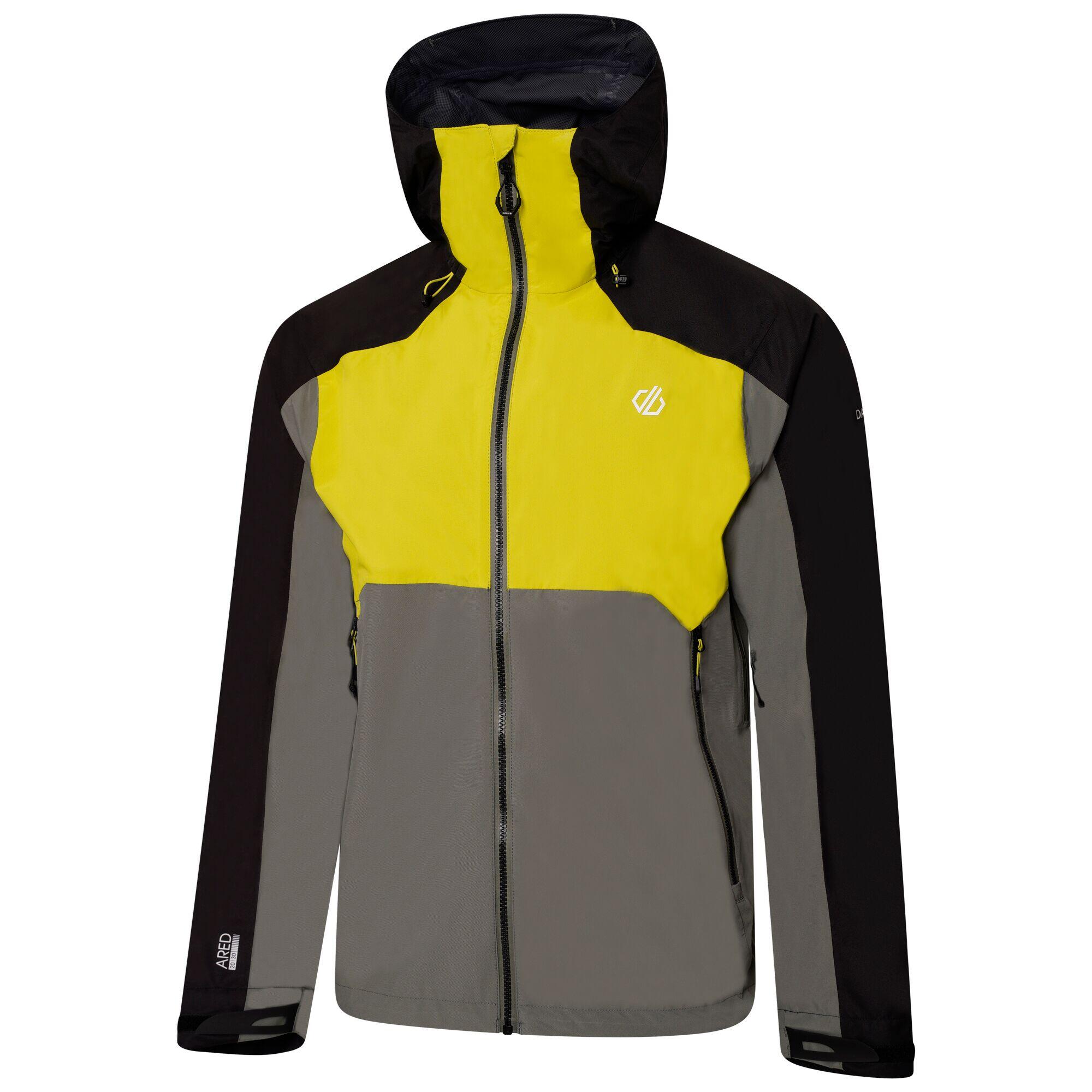 Veste Imperméable TOUCHPOINT Homme (Vert Kaki / Jaune Néon) 4/7