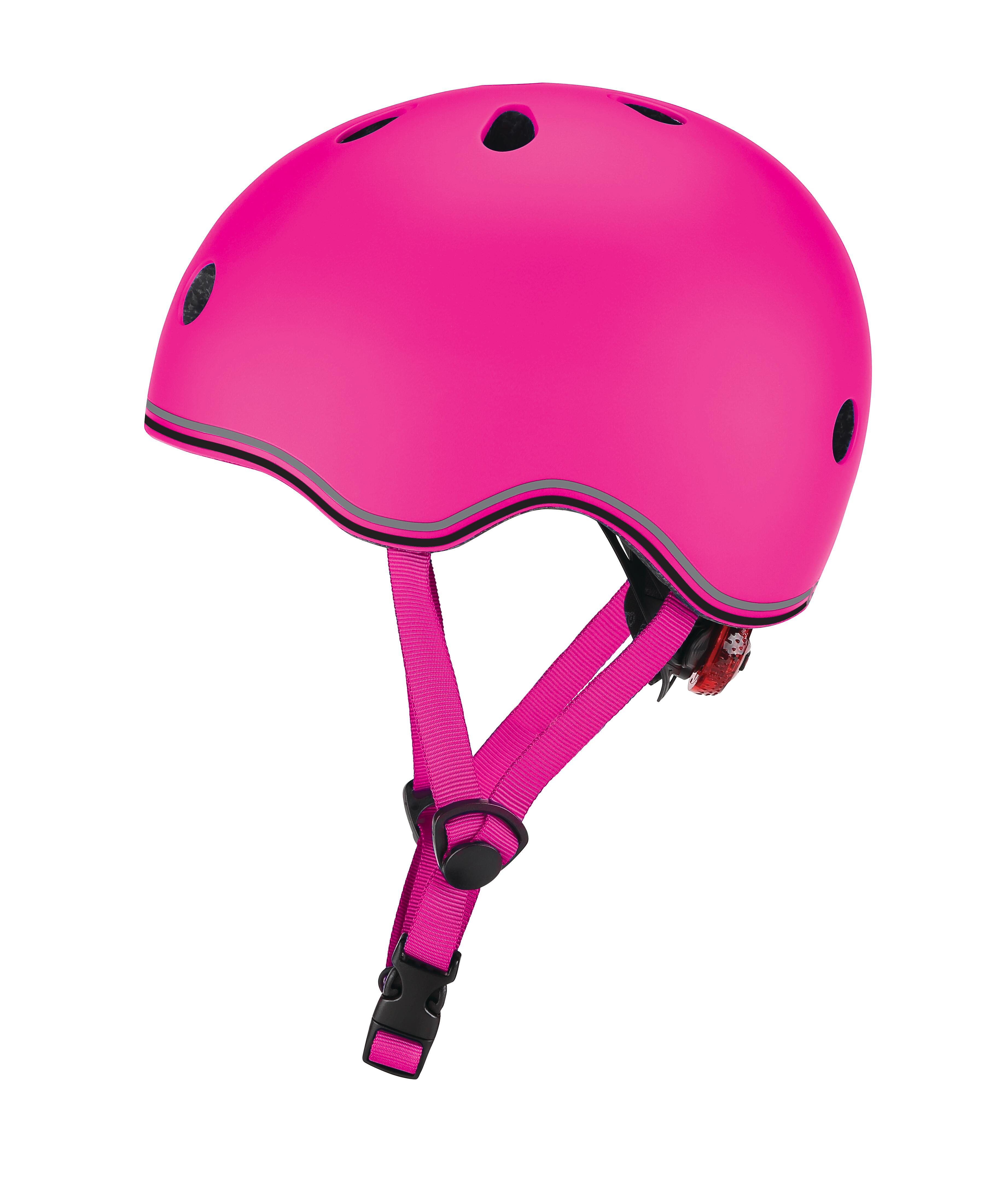 GLOBBER Casco GO UP Lights rosa