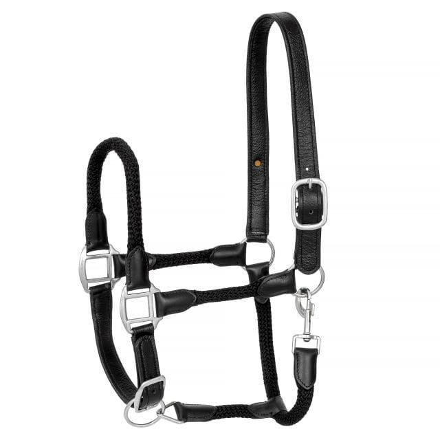 Start - Licol Équitation Leather/cord - Licol - Noir - Ps - Decathlon