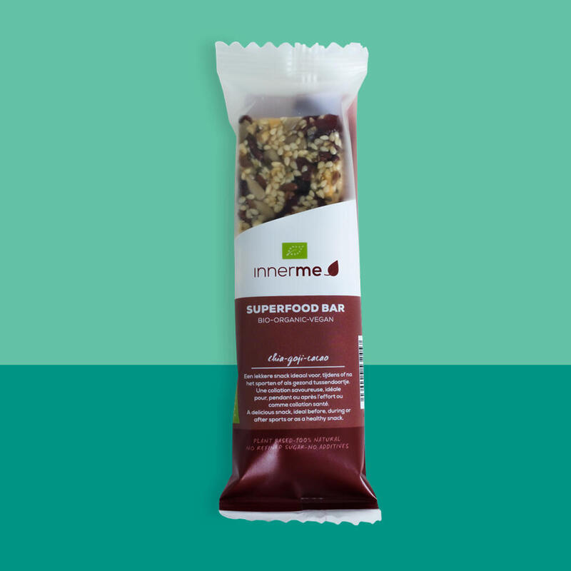 Superfood Bars 'chia-goji-cacao' (20 x 40 g) - Bio & Vegan