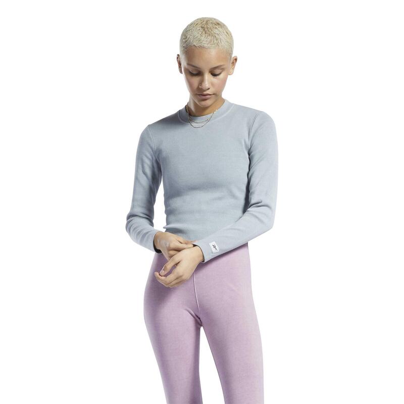 T-shirt manches longues à teinture naturel femme Reebok Classics