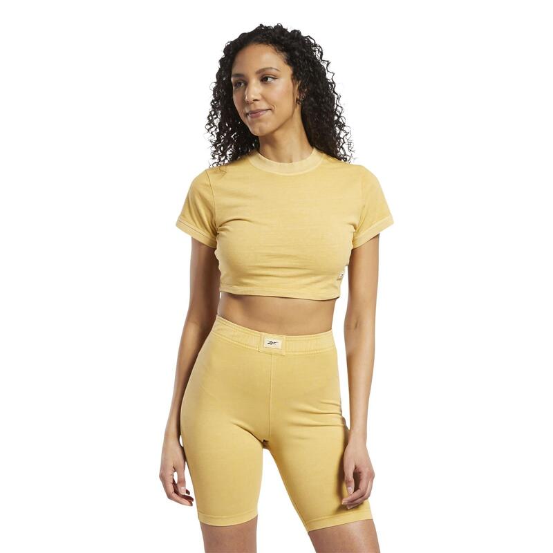 T-shirt ajusté à teinture naturelle femme Reebok Classics