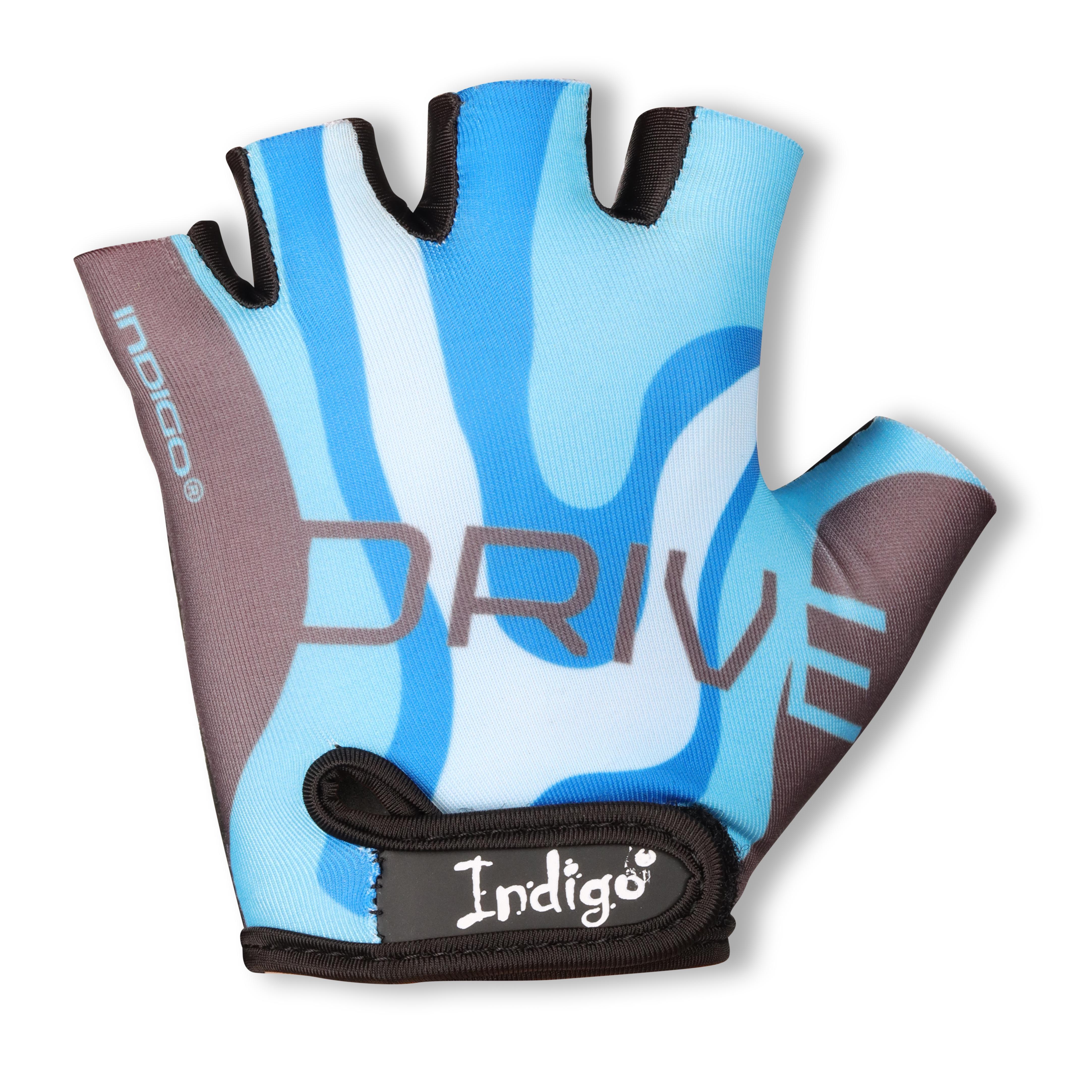 Luvas Ciclismo Criança INDIGO DRIVE 2XS Azul Claro