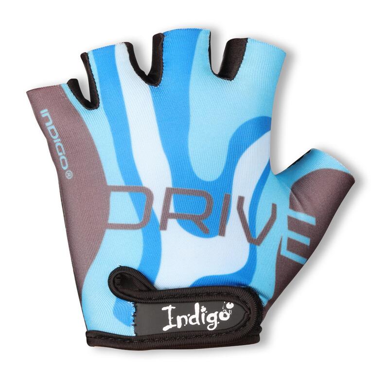 Guantes Ciclismo Infantil INDIGO DRIVE Talle 3XS Azul Claro