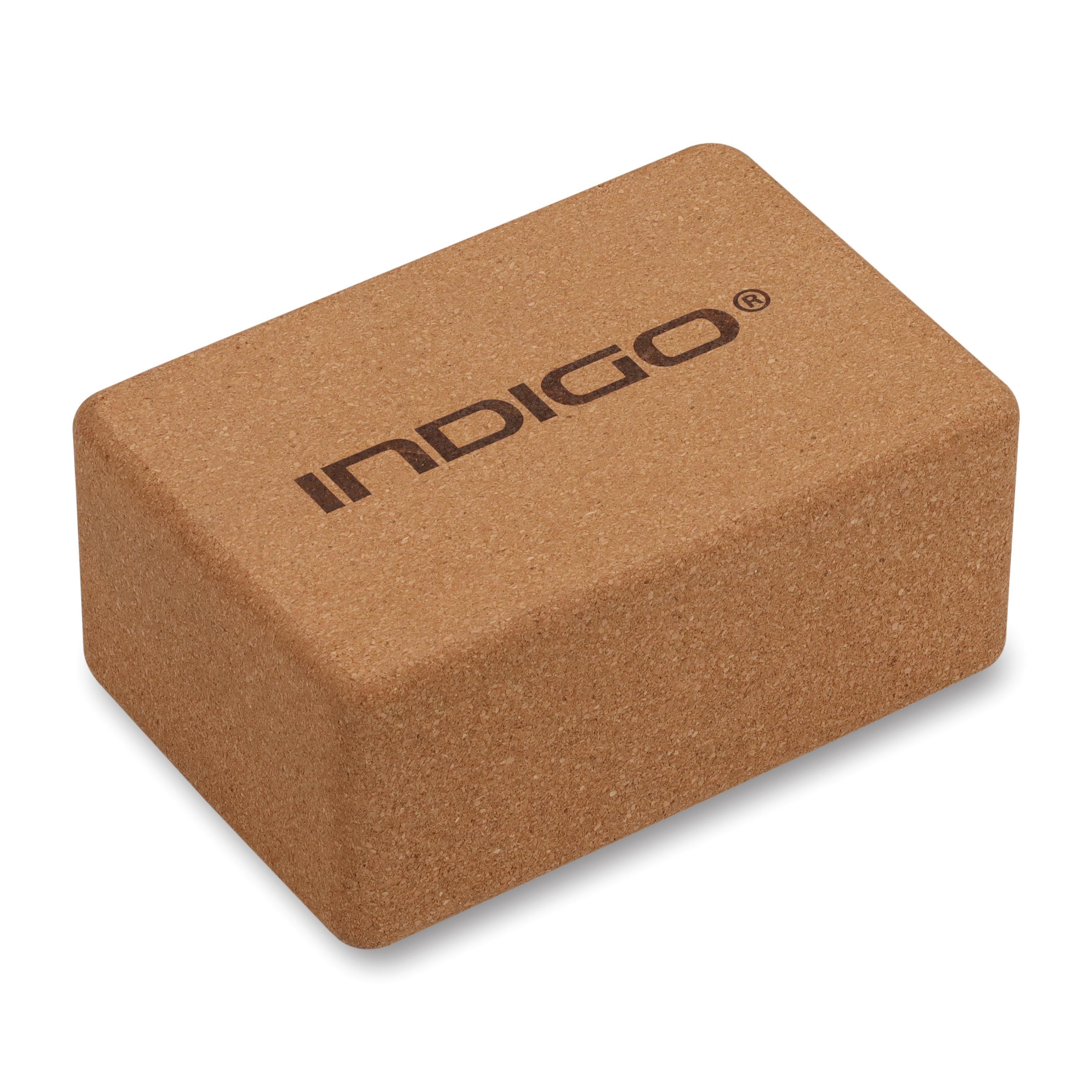 Bloco de yoga em cortiça indigo 22,8*15,2*10,1 cm