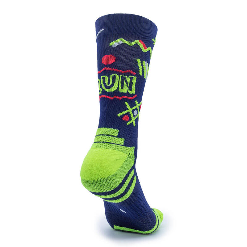 Chaussettes running "XXO" BLEU (1 FIL)