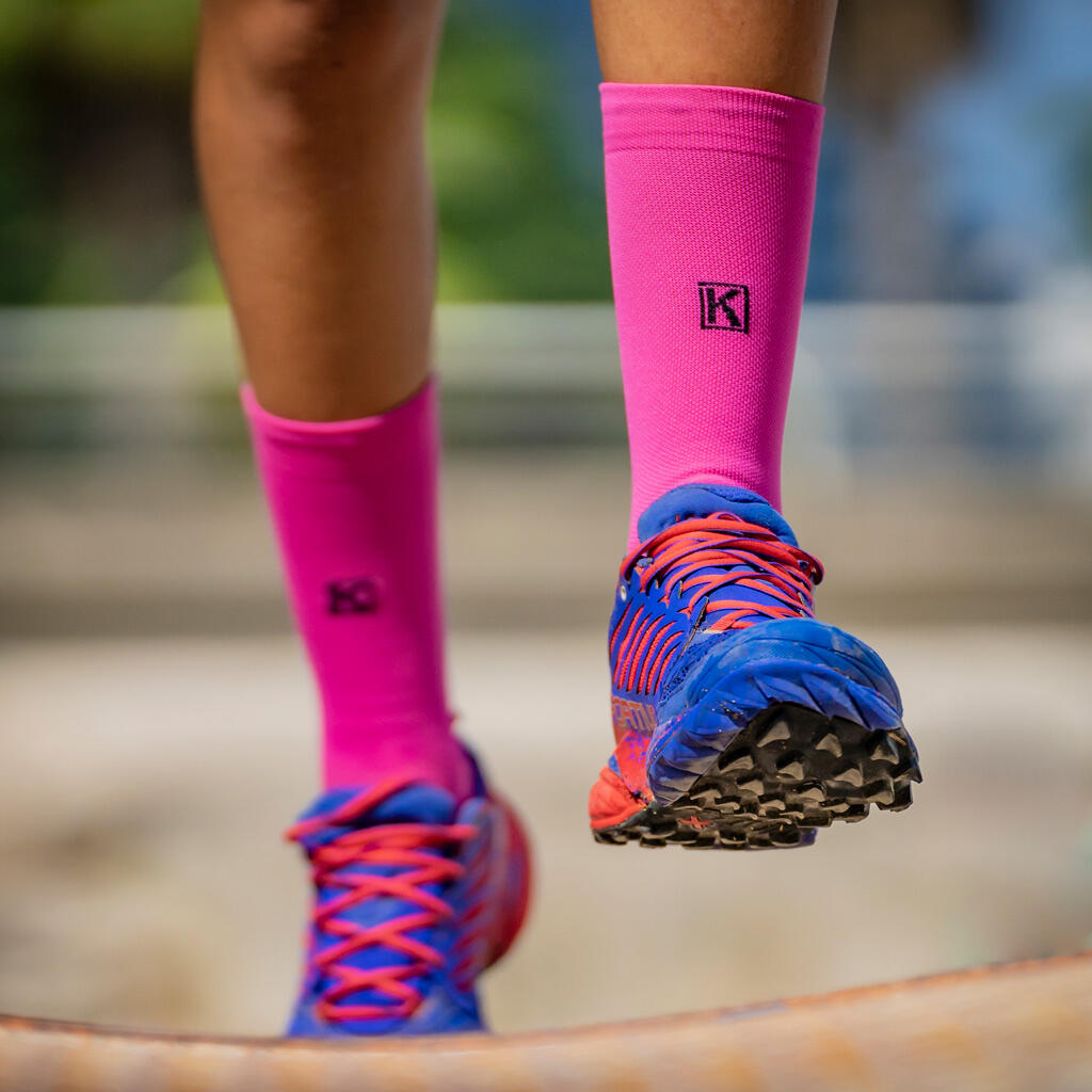 Calcetines de running unisex BASIC fucsia 5/5