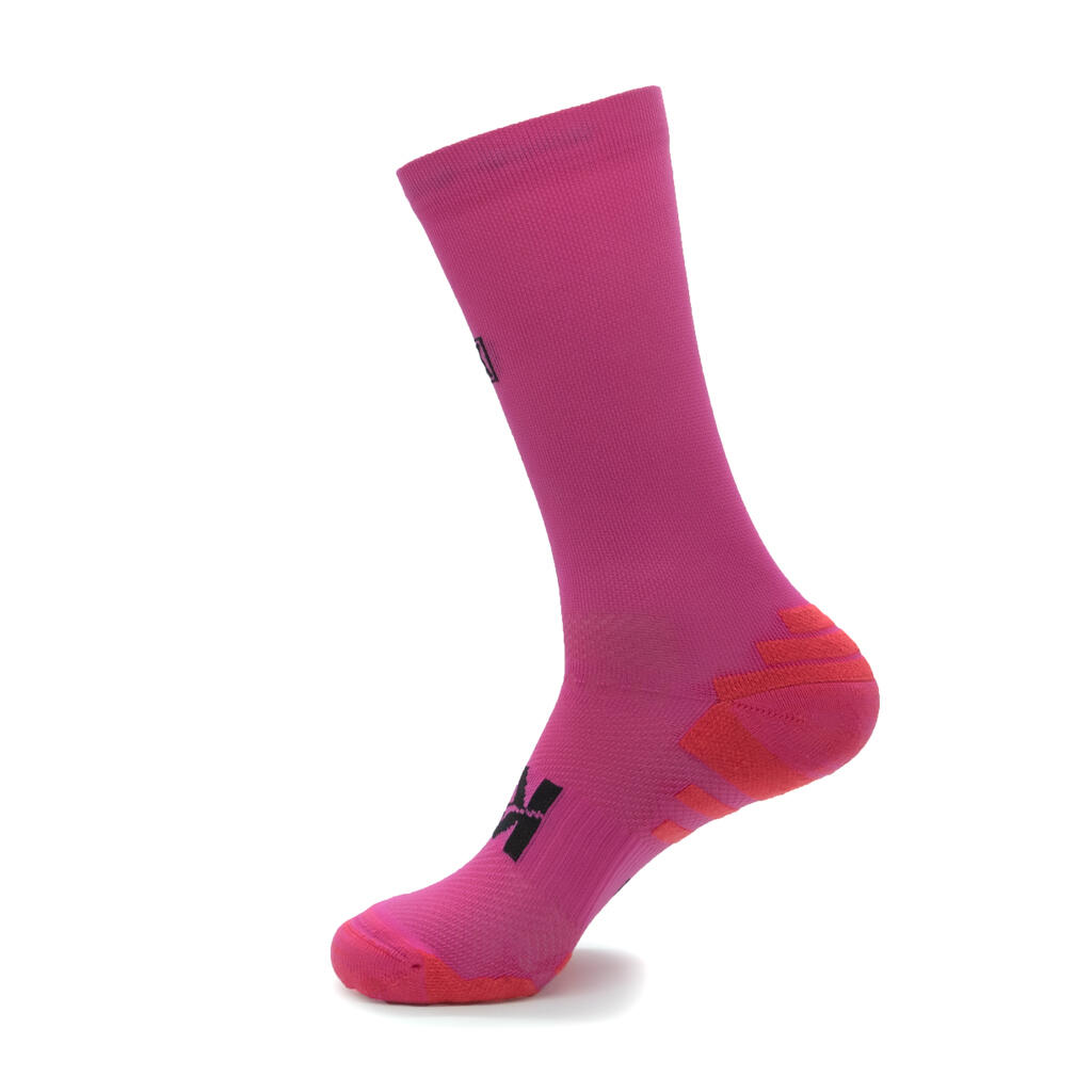 Calcetines de running unisex BASIC fucsia 3/5
