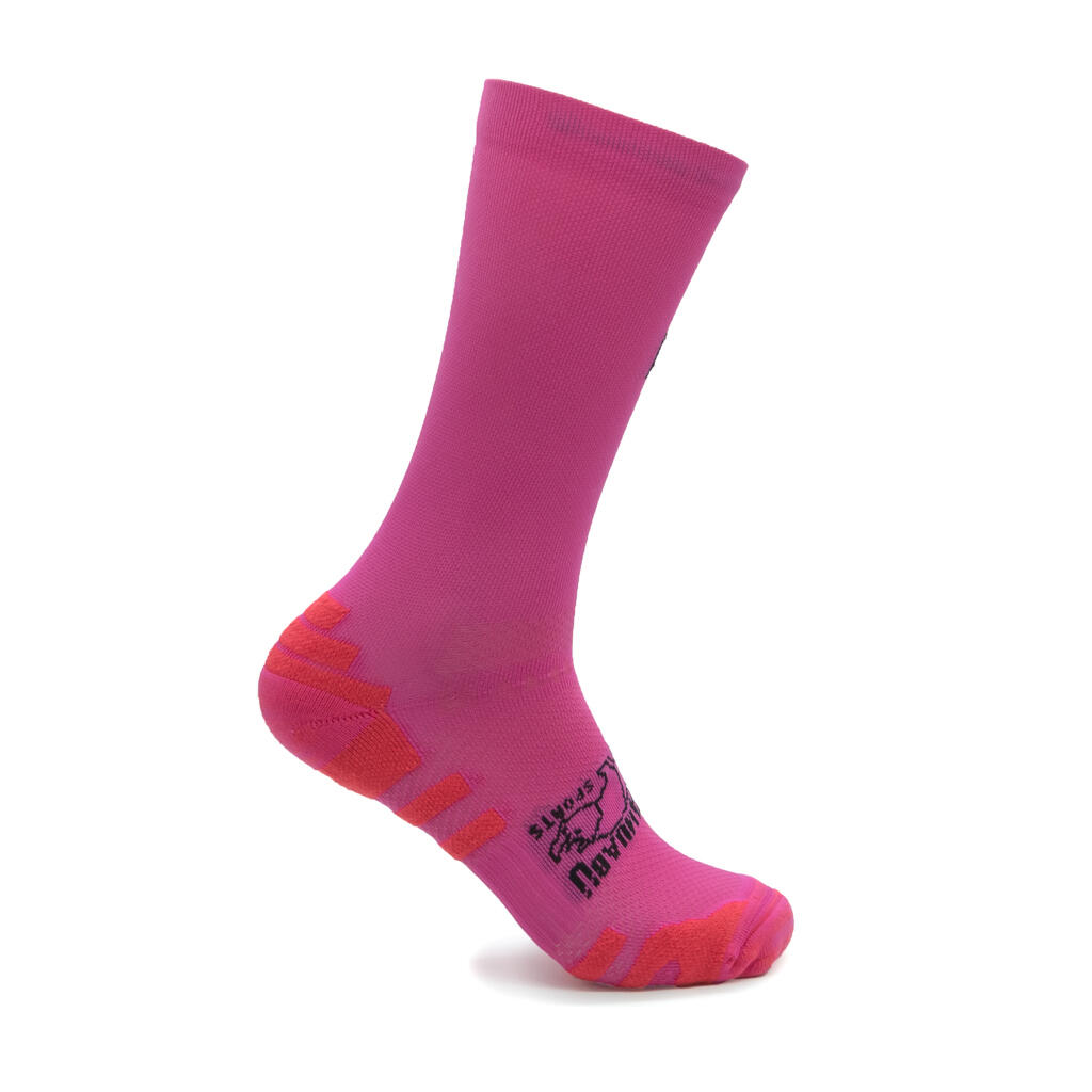Calcetines de running unisex BASIC fucsia 2/5