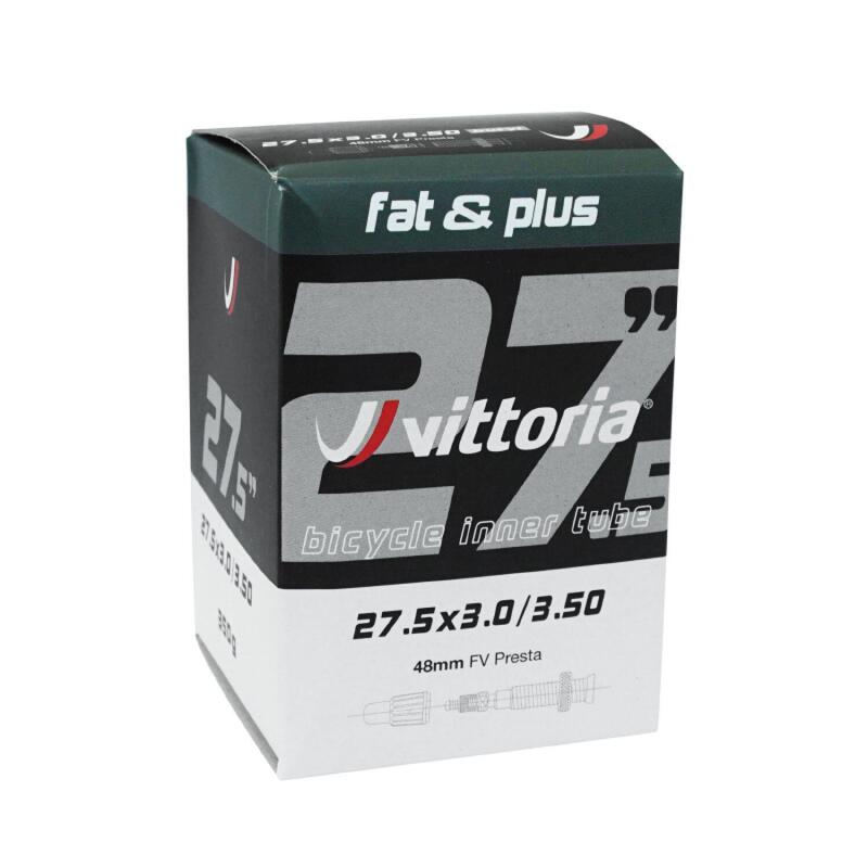Chambre à Air Vittoria Fat/Plus 27.5'' Plus Presta 48mm      1000€ 1195€ -16%    * La vente débute le 18/07/2025    VITTORIA Chambre à Air Vittoria Fat/Plus 27.5'' Plus Presta 48mmVendu exclusivement en ligne   