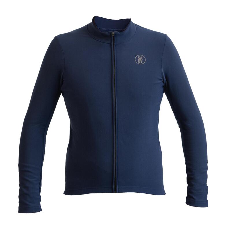 Maglia manica lunga termica blu uomo.