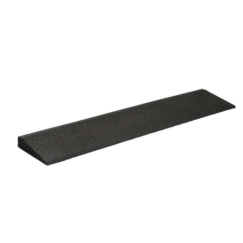 Fitness Vloer Oploopprofiel 100 x 32 x 2 cm - Rubber