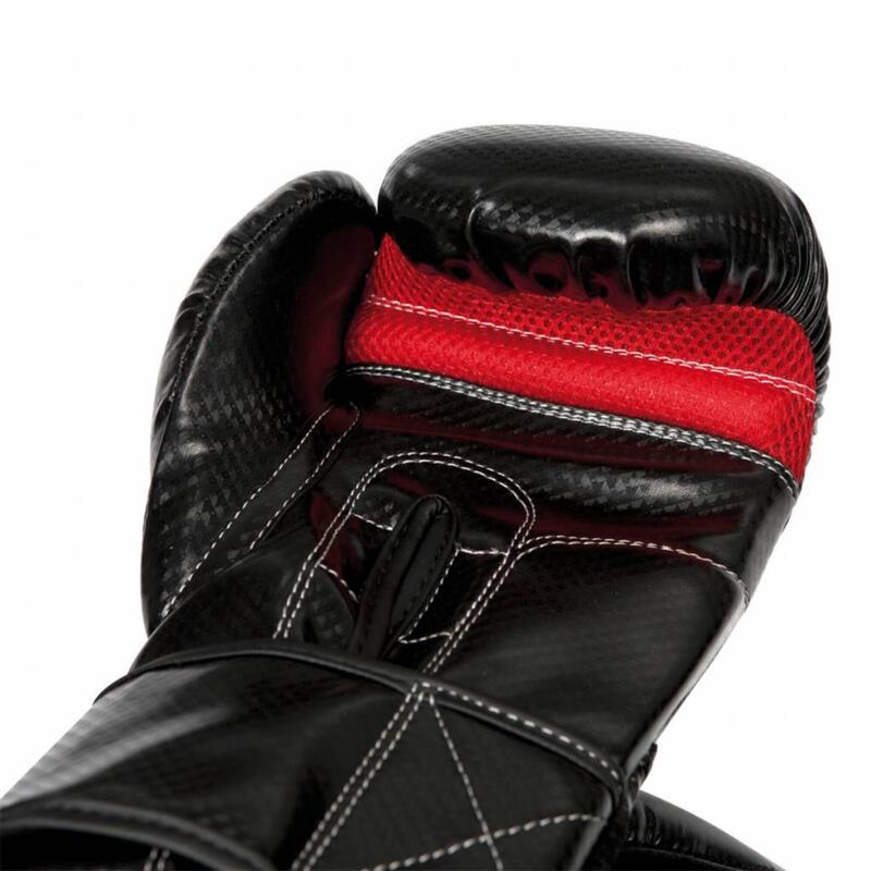 Boxing Bokshandschoenen X-SHOCK - PU - Zwart/Rood - 14 OZ