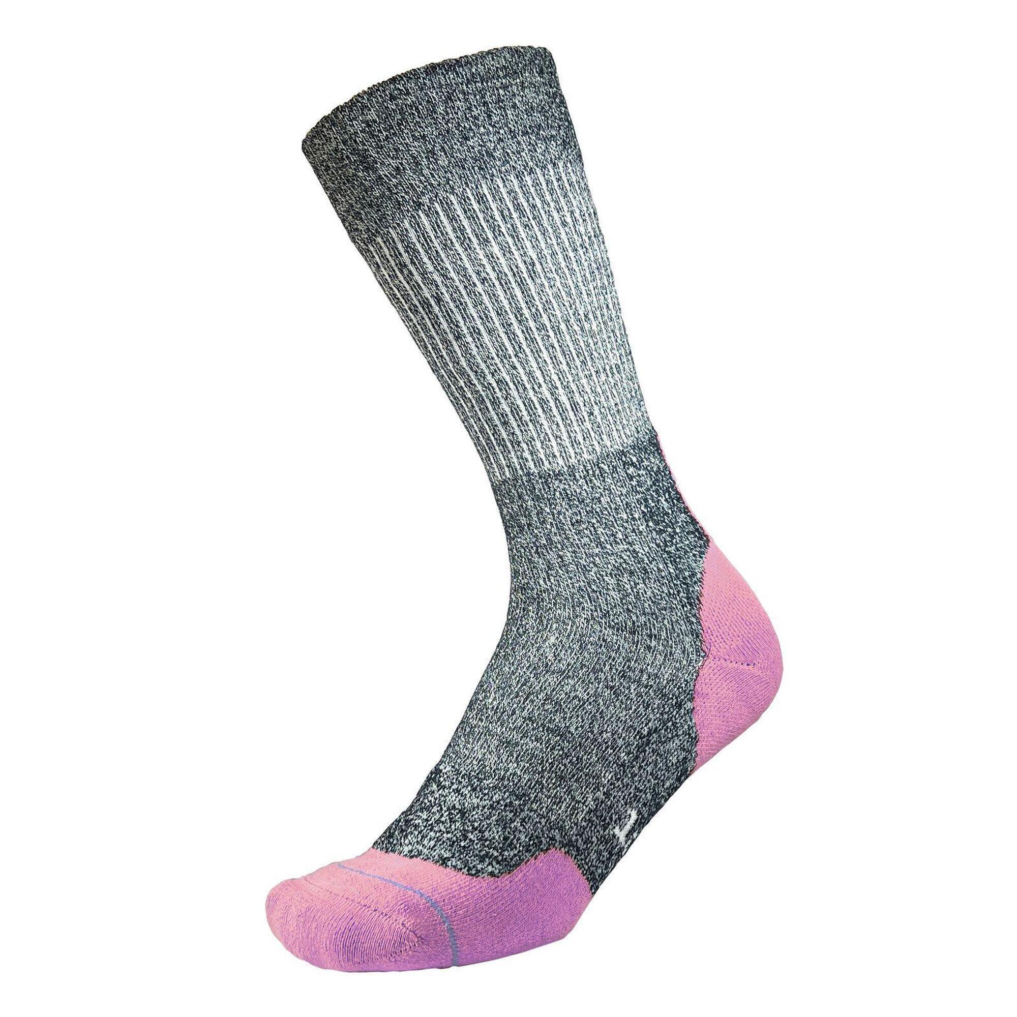 1000 MileFusion Repreve Double Layer Sock Navy Marl Mauve 1/1