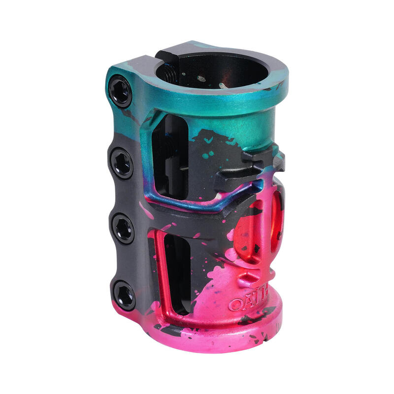 Cage V2 Alloy 4 Bolt SCS Pernos - Verde/Rosa/Negro