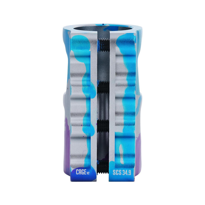 Cage V2 Alloy 4 Bolt SCS Pernos - Azul/Morado/Titanio