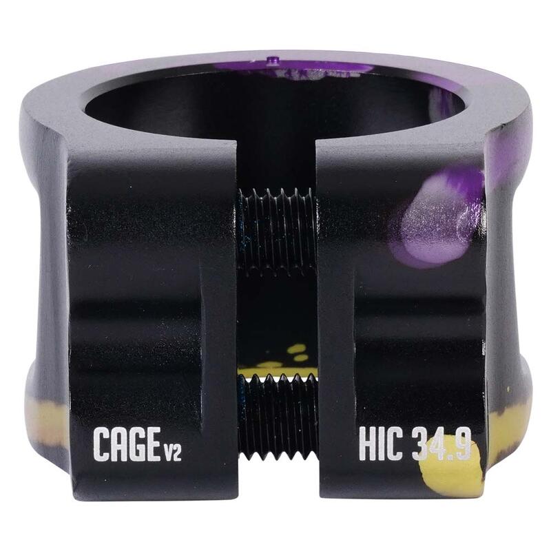 Morsetto Cage V2 Alloy 2 Bolt - Nero/viola/giallo