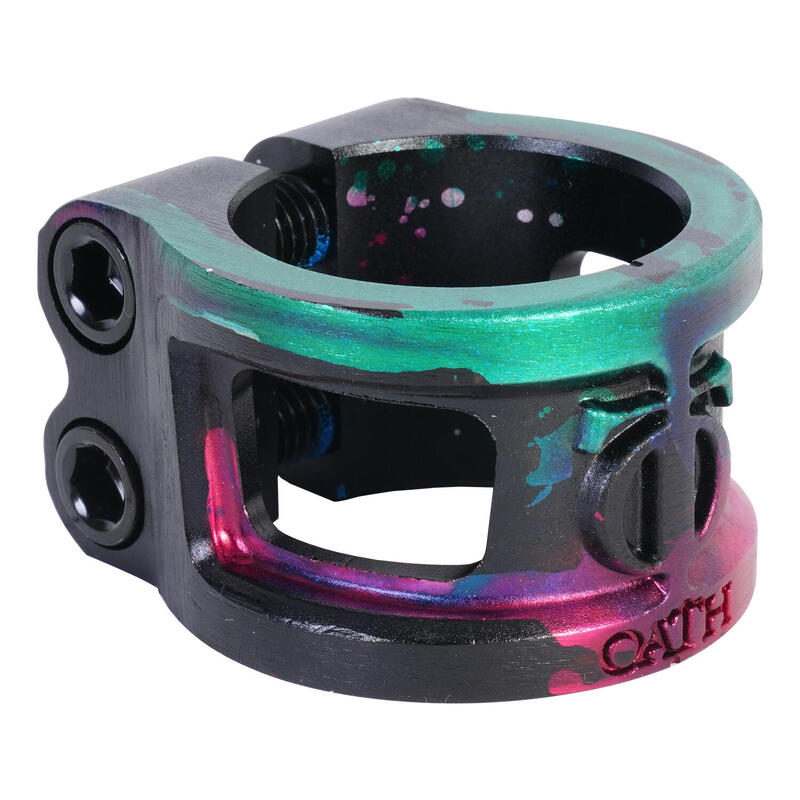 Cage V2 Alloy 2 Bolt Pernos - Verde/Rosa/Negro
