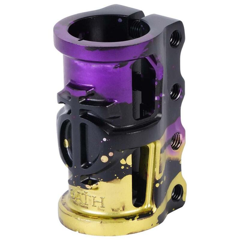 Cage V2 Alloy 4 Bolt SCS Pernos - Negro/Morado/Amarillo