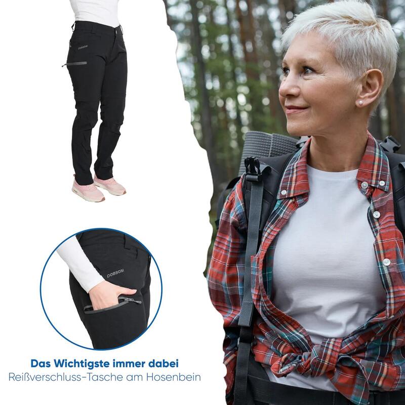 Dobsom Wanderhose Dovre Damen Zipp Off / Short / elastisch