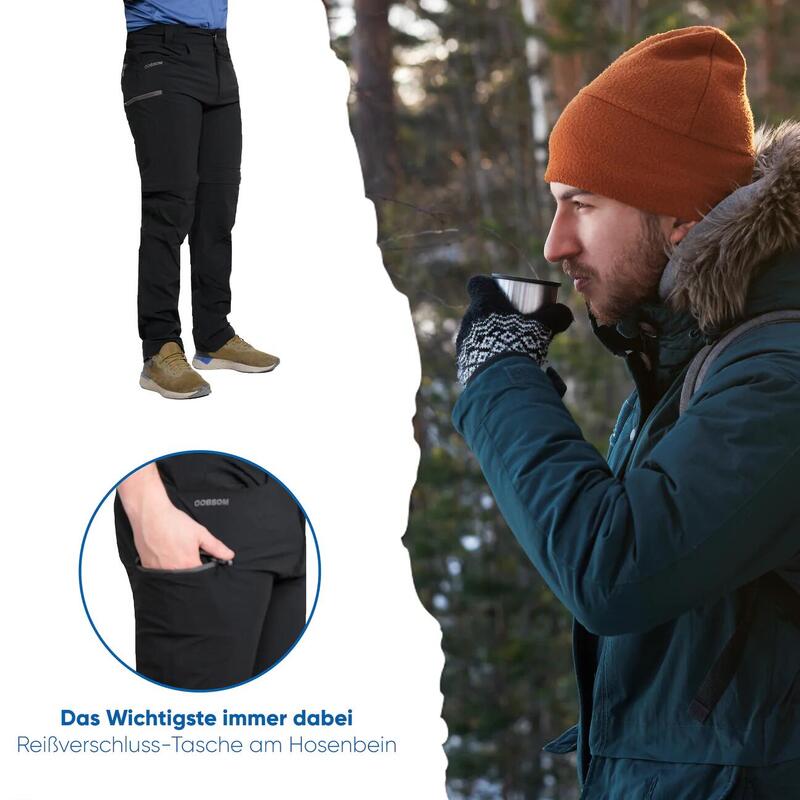 Dobsom Wanderhose Dovre Herren Zipp Off / Short / elastisch