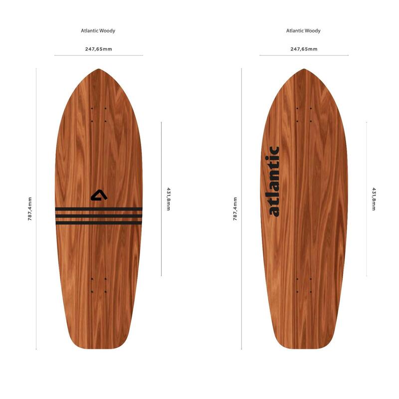 SurfSkate Wal 31' - Hout