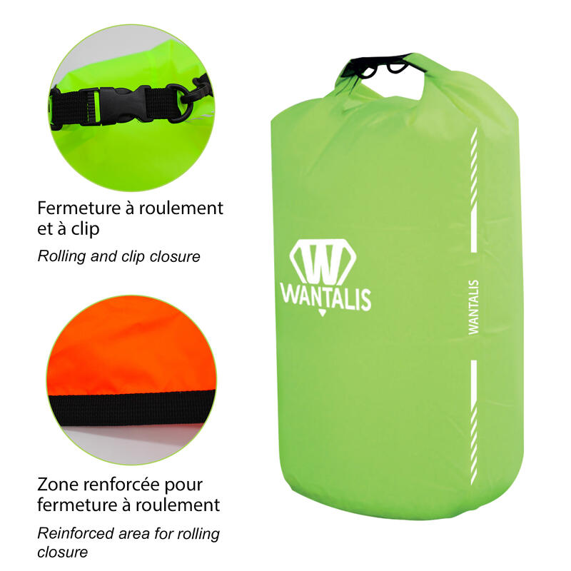 Waterdichte tas - Polyester - 10L - Fluor oranje