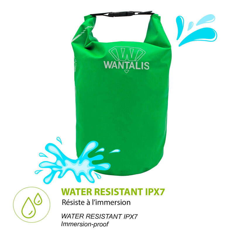 Waterdichte zak - PVC 500D - 10L - Groen