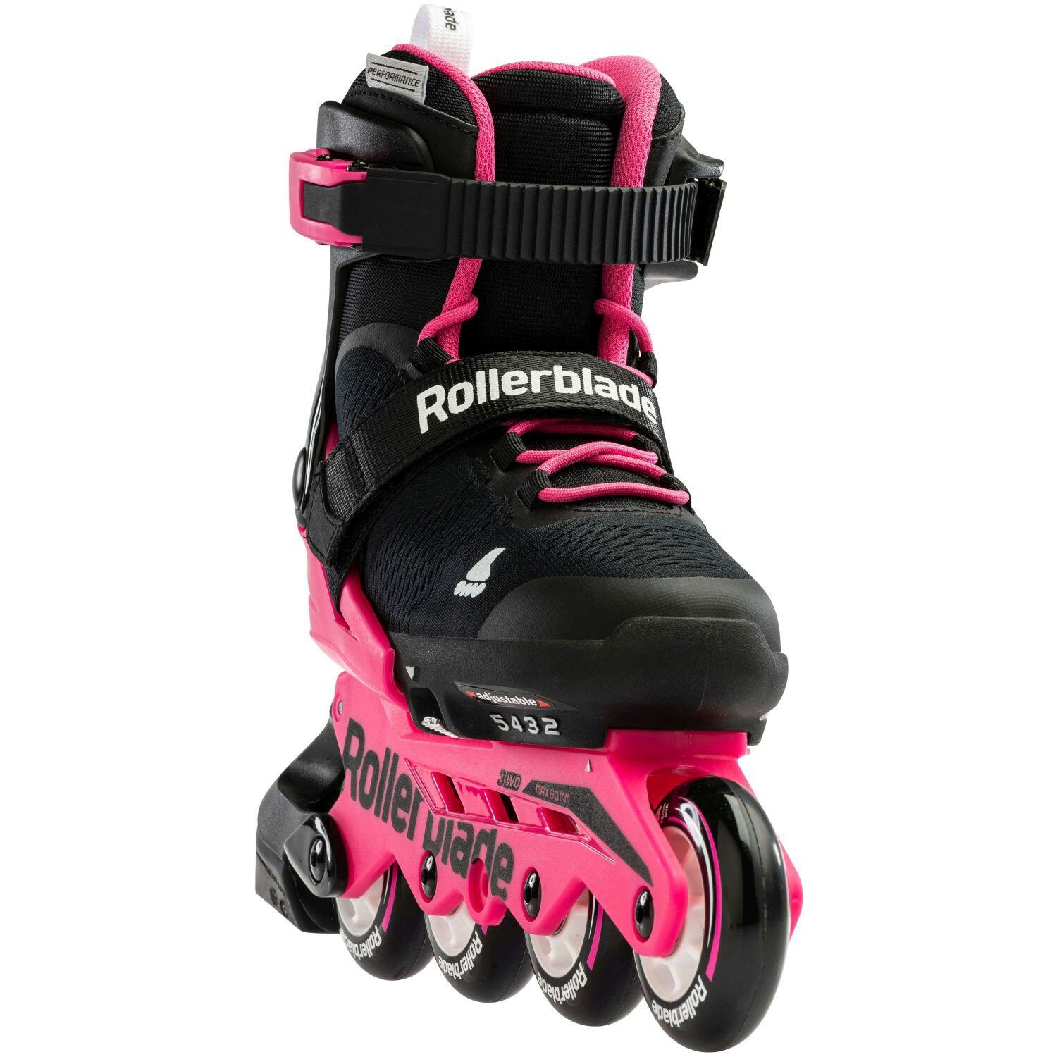 Microblade Kids Fitness Inline Skate - Black/Pink 3/5