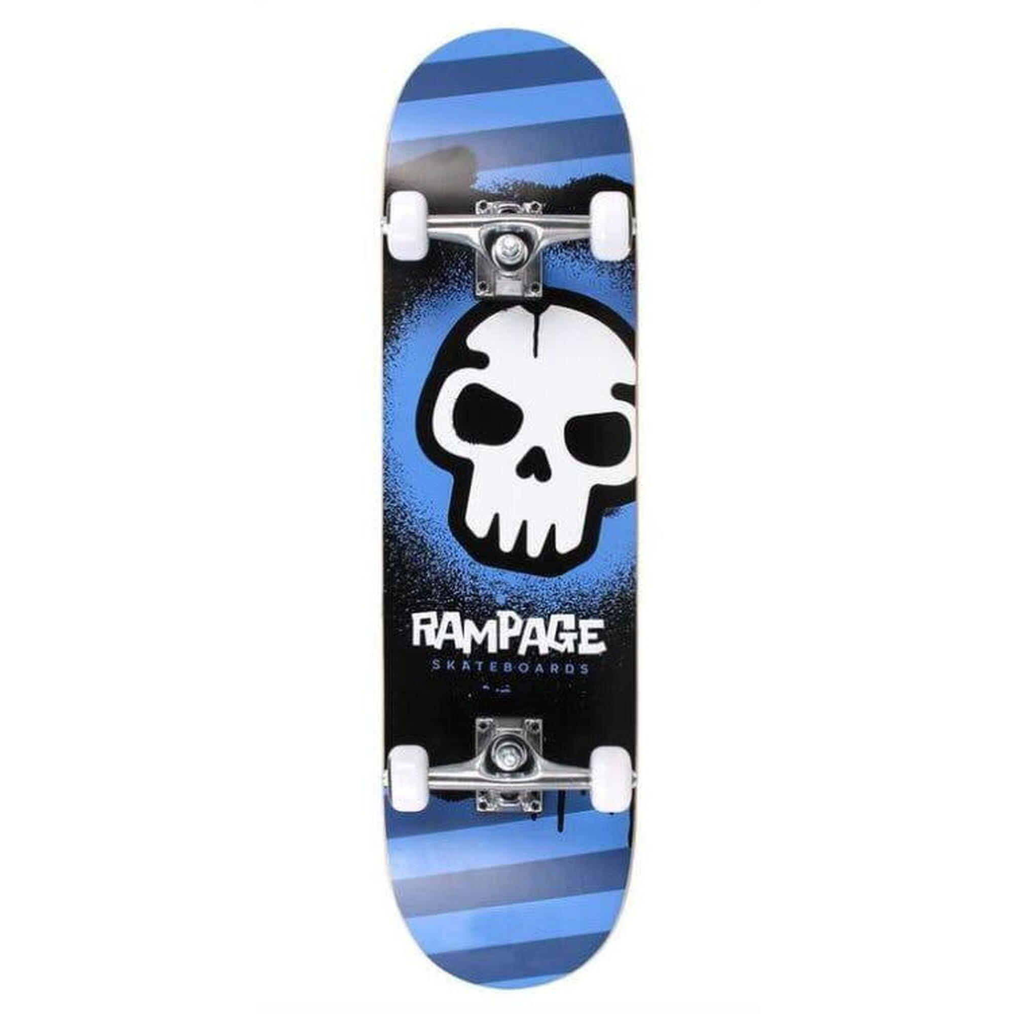 Rampage Graffiti Skull Skateboard 1/5