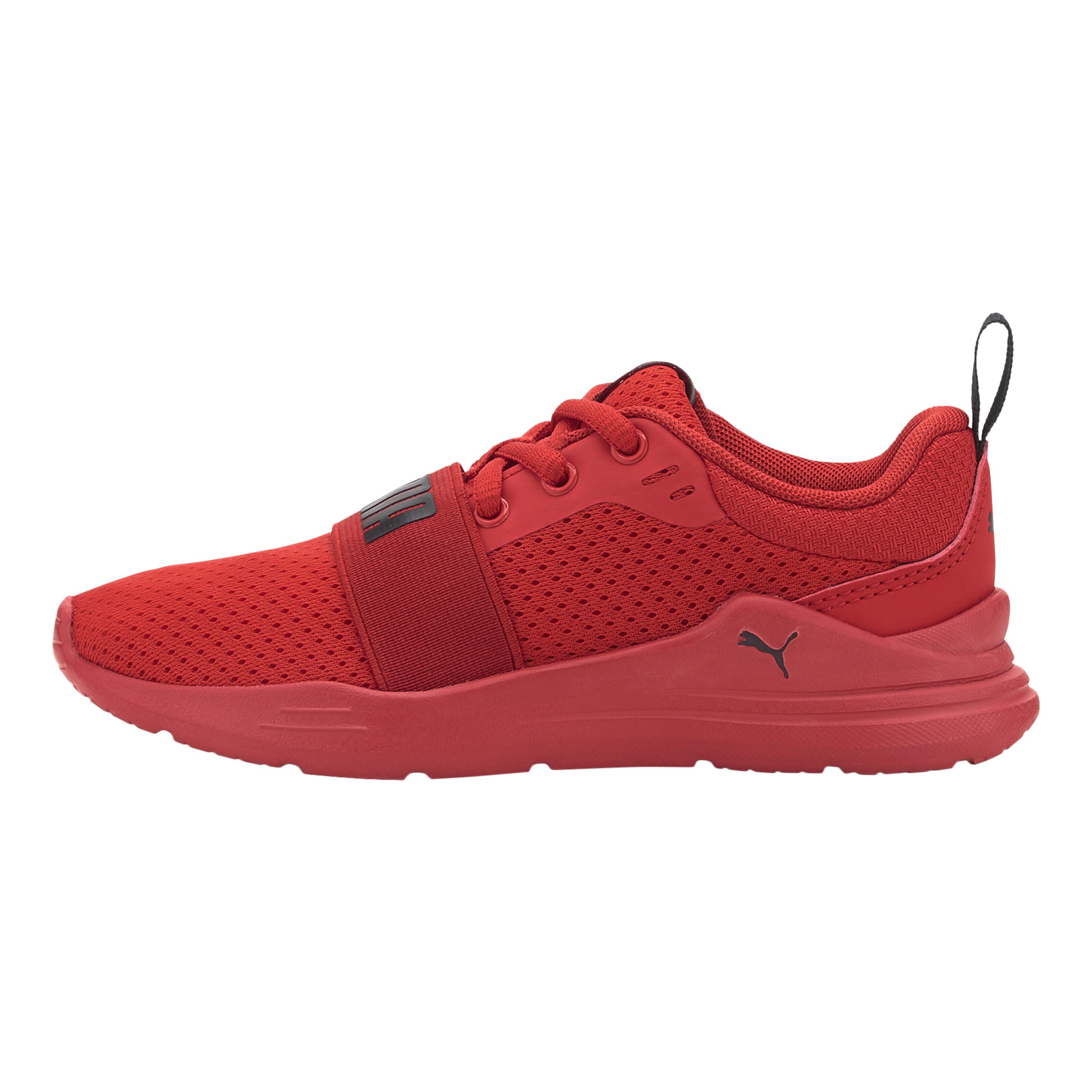 Puma - Basket À Lacets Enfant Puma Wired Run Ps - Chaussures De Sport - Noir|rouge - 29 - Decathlon