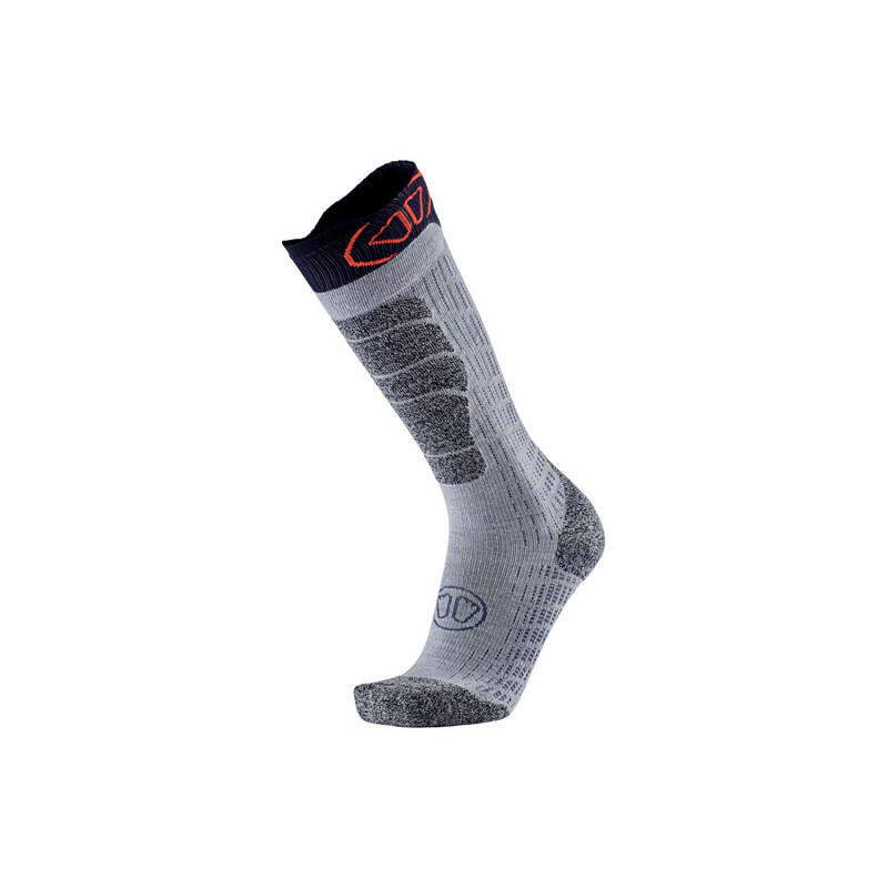 Chaussettes de randonnée unisexes taille 43-46, gris et rouge - PEARL