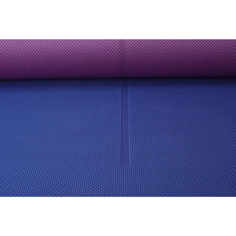 ALL AROUND - Yoga - Tapete 4mm - Azul / Ameixa