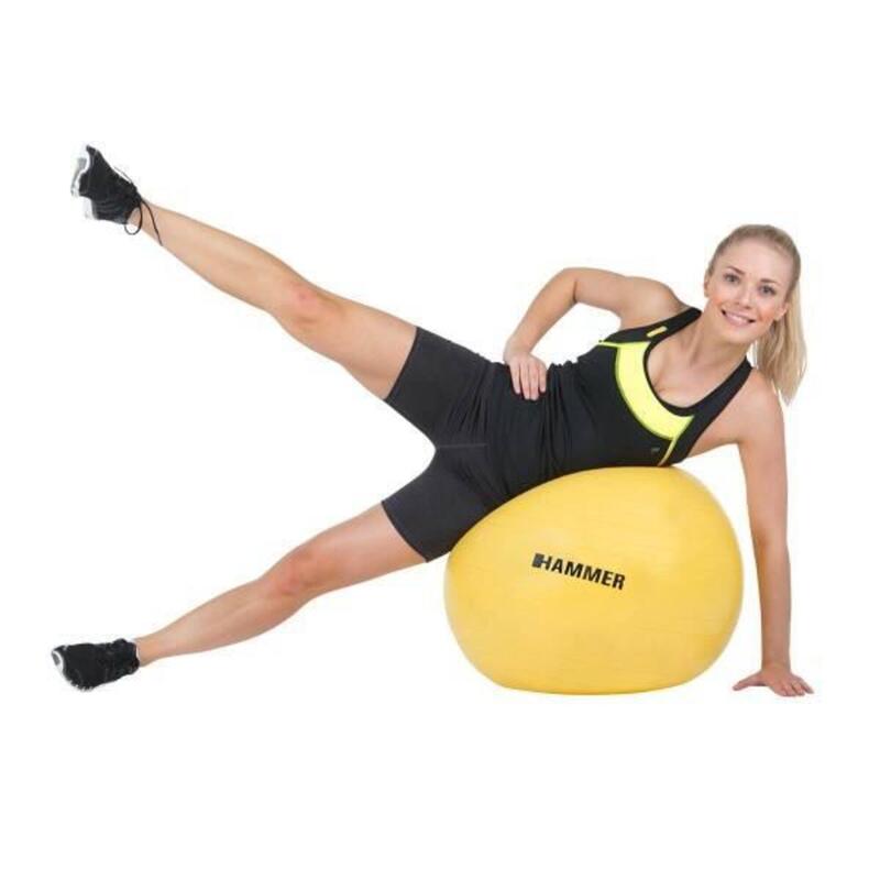 Hammer Fitness - Fitnessbal - Ø 55 cm - Geel