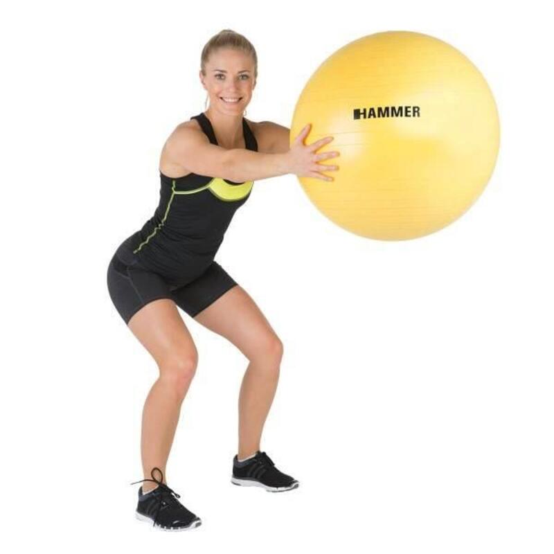 Hammer Fitness - Fitnessbal - Ø 55 cm - Geel